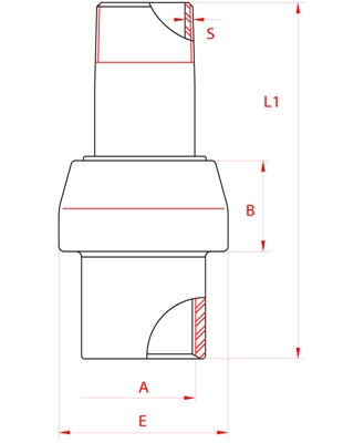 Meccanica Segrino - Giunto Isolante maschio/femmina PN10 per gas e acqua / Isolation joint male/female PN10 for gas/water