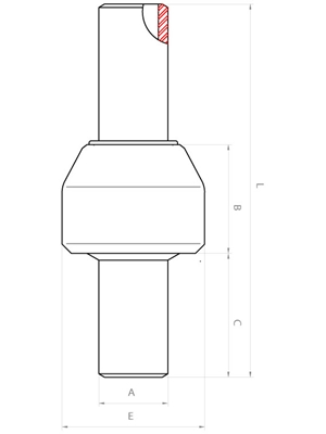 Meccanica Segrino - Giunti isolanti per condotte (PN64-100) - Disegno tecnico / Main line isolation joints (ANSI 300-600) - Technical Sheet
